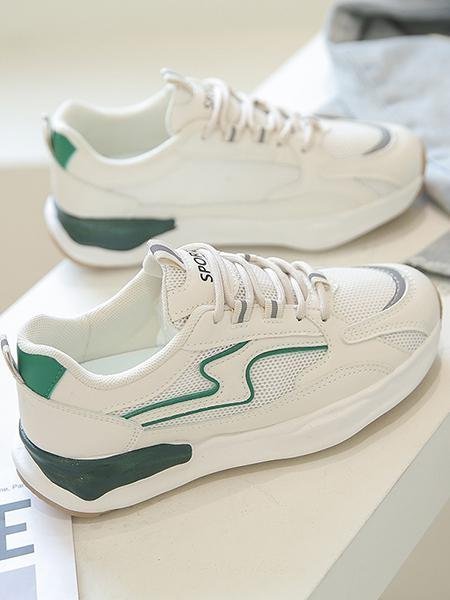 Retro Street Patch Work Platform Forrest Sneaker