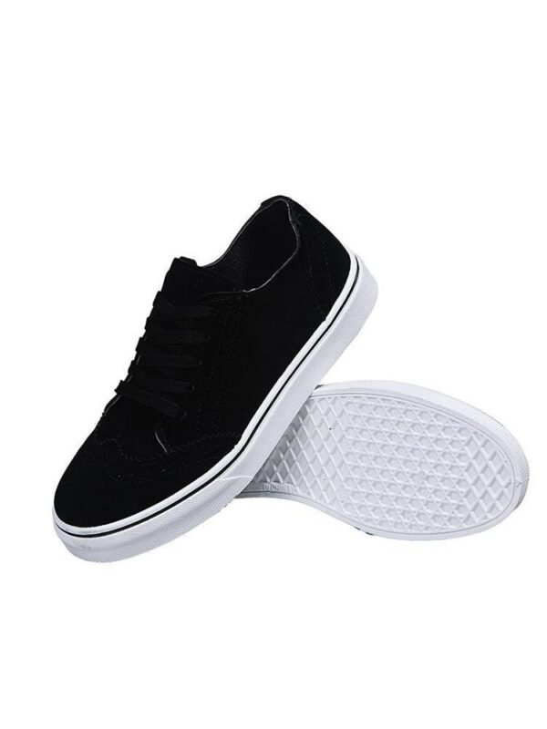 Solid Round Toe Lace Up Women Casual Shoes