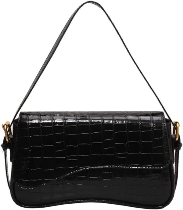 PU Leather Tote Bag for Women with 2 Removable Straps and Zipper Closure