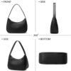 5109R3YHrKL._AC_SL1205 Shoulder Bags for Women, Cute Hobo Tote Handbag Mini Clutch Purse with Zipper Closure