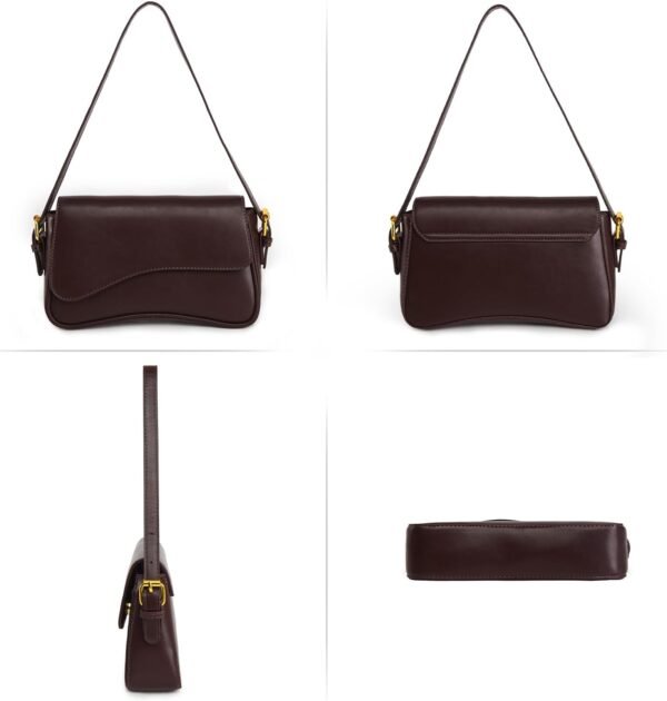 PU Leather Tote Bag for Women with 2 Removable Straps and Zipper Closure