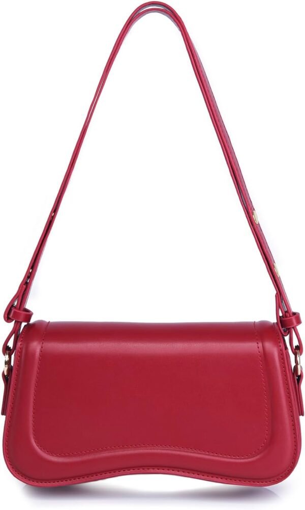 PU Leather Tote Bag for Women with 2 Removable Straps and Zipper Closure