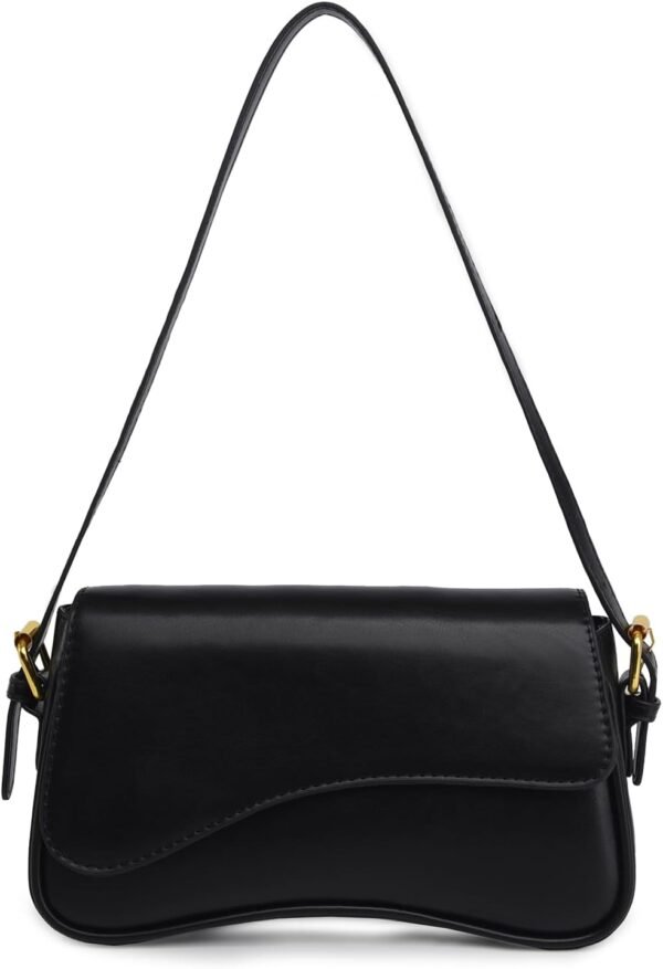 PU Leather Tote Bag for Women with 2 Removable Straps and Zipper Closure