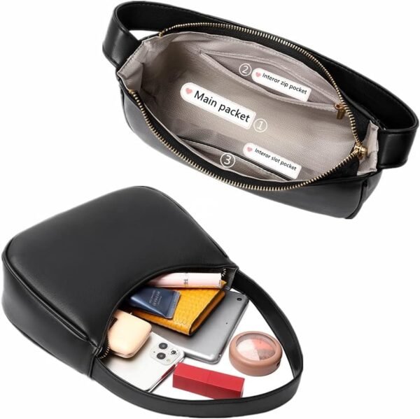 6118aXgXEnL._AC_SL1000 Shoulder Bags for Women, Cute Hobo Tote Handbag Mini Clutch Purse with Zipper Closure