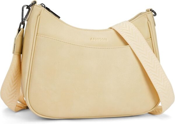 Trendy Leather Crossbody Purse with Adjustable Strap, Women's Shoulder Handbag