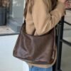710xIQThZSL._AC_SL1500 Hobo Bags for Women, Ultra Soft Foldable Vegan Leather Shoulder Handbag, Stylish Slouchy Tote Purses