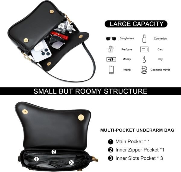 Shoulder Bag for Women Small Clutch Purses Cute Hobo Handbag Trendy Underarm Bag