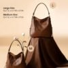 Hobo Crossbody Bags for Women Designer Faux Leather Hobo Handbags Retro Large Size Shoulder Bag Bucket Purse