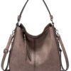 Hobo Crossbody Bags for Women Designer Faux Leather Hobo Handbags Retro Large Size Shoulder Bag Bucket Purse