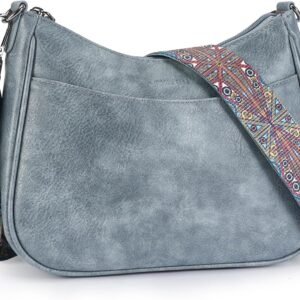 Trendy Leather Crossbody Purse with Adjustable Strap, Women's Shoulder Handbag